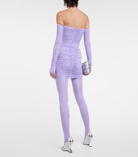 Crystal-embellished jersey tights - Alex Perry - Modalova