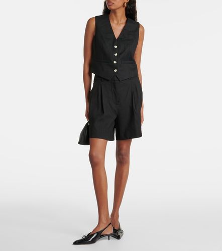 Bennett linen-blend twill vest - Veronica Beard - Modalova