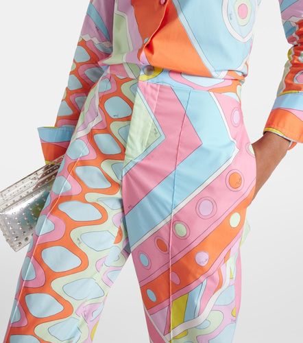 Vivara mid-rise cotton straight pants - Pucci - Modalova