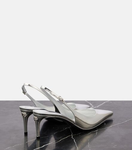 Metallic leather slingback pumps - Dolce&Gabbana - Modalova