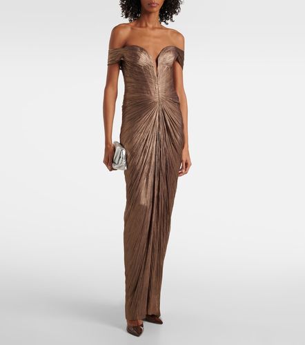 Tia draped off-shoulder corset gown - Maria Lucia Hohan - Modalova