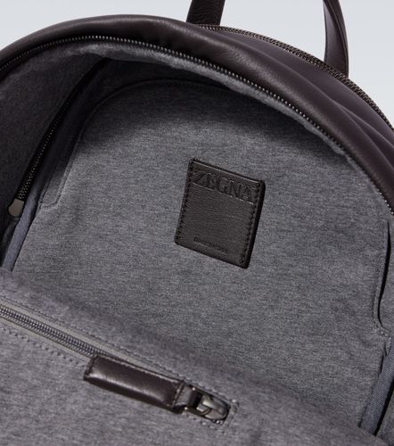 Secondskin Hoodie leather backpack - Zegna - Modalova