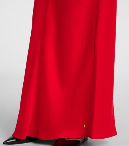 Vestido largo de satén con paneles - Ami Paris - Modalova