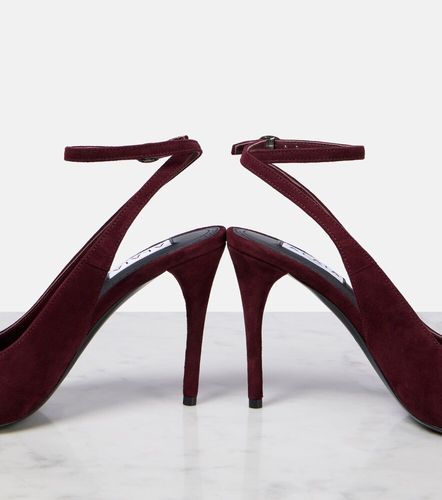Alaïa Pumps slingback Decolette 90 in suede - Alaia - Modalova