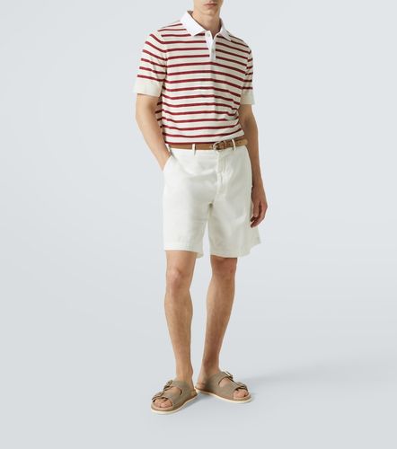 Polo de algodón a rayas - Brunello Cucinelli - Modalova