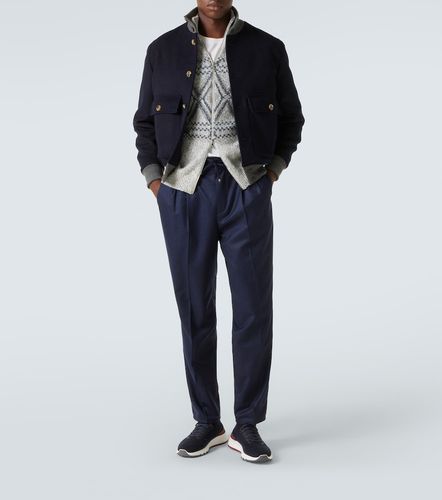 Virgin wool straight pants - Brunello Cucinelli - Modalova