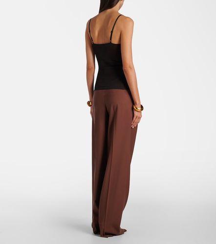 Top aus Seide mit Spitze - Saint Laurent - Modalova