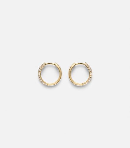 Pendientes de aro Essential de oro de 14 ct con diamantes - Stone and Strand - Modalova