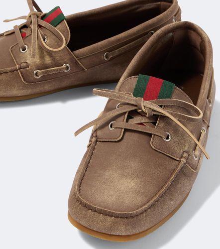 Gucci Náuticos de piel con Web - Gucci - Modalova
