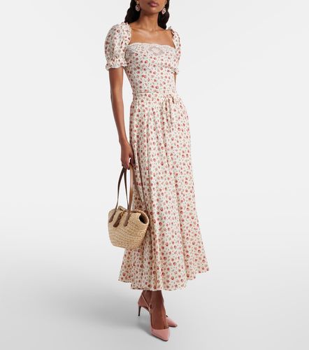 Top aus Charmeuse mit Spitze - Dolce&Gabbana - Modalova
