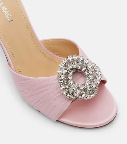 Galaxy 85 embellished satin mules - Mach & Mach - Modalova