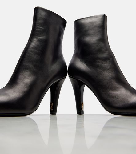 Jill 95 leather ankle boots - Saint Laurent - Modalova