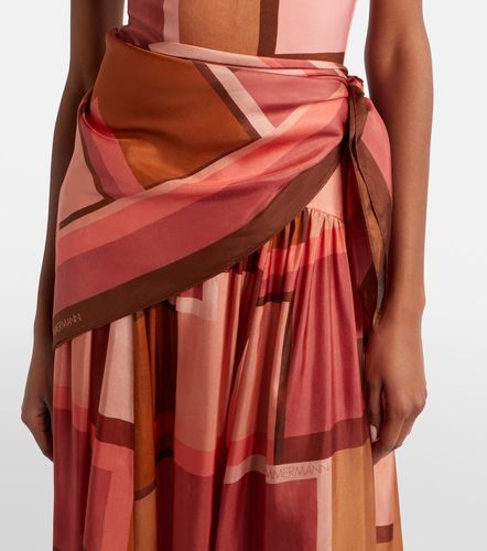 Falda larga Como de seda estampada - Zimmermann - Modalova