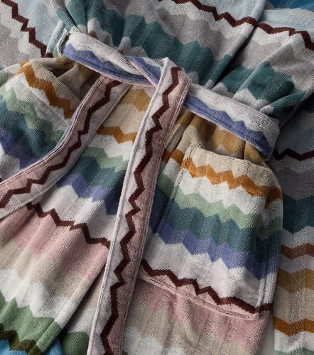 Bata Eva de rizo de algodón en zigzag - Missoni - Modalova
