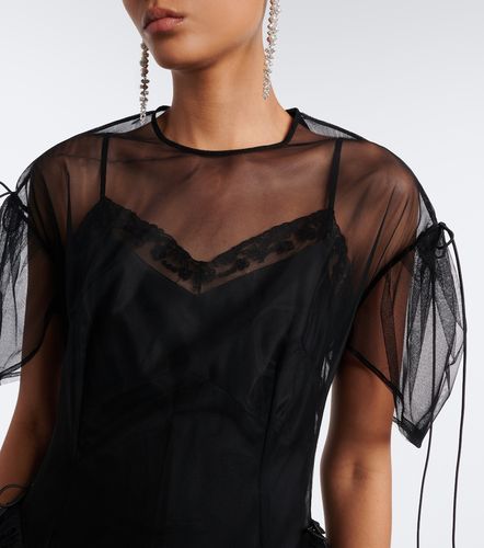 Vestido midi de tul semitransparente - Simone Rocha - Modalova