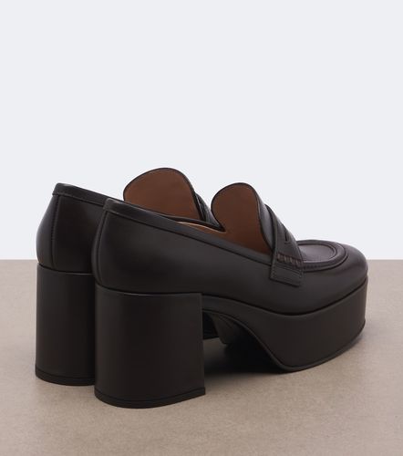 Leather platform loafers - Gianvito Rossi - Modalova
