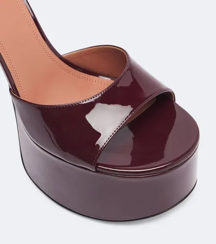 Aya patent leather platform sandals - Amina Muaddi - Modalova