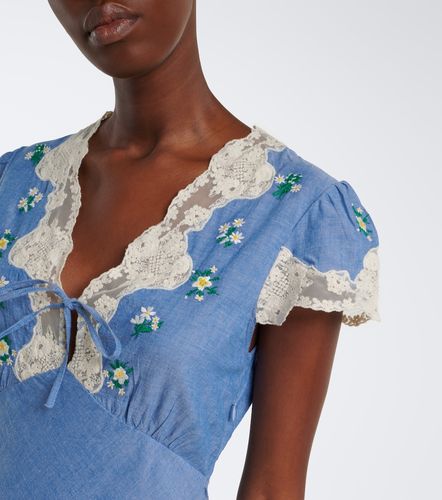 Abito midi Amari in cotone con ricamo - Rixo - Modalova