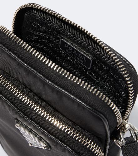 Borsa porta smarphone in Re-Nylon e pelle Saffiano - Prada - Modalova