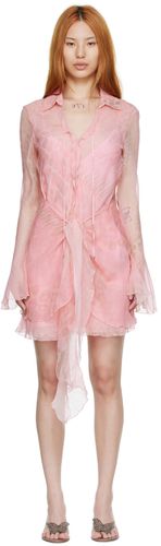 Blumarine Pink Silk Mini Dress - Blumarine - Modalova