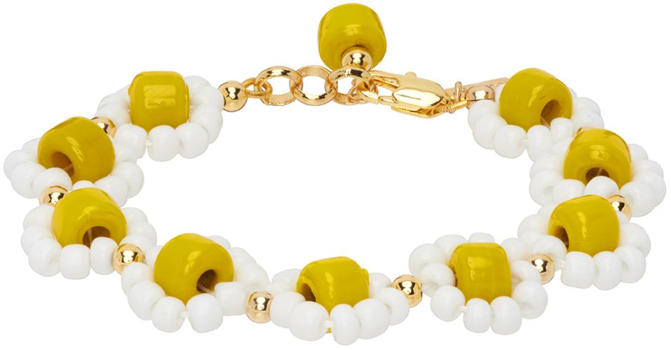 SSENSE Exclusive White & Yellow Beaded Bracelet - éliou - Modalova