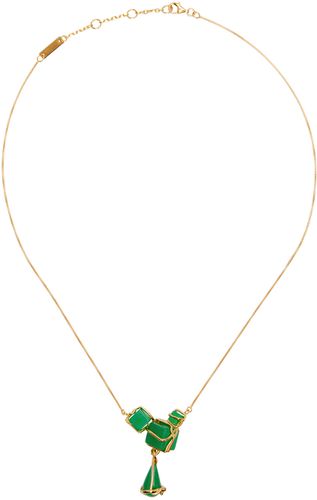 Bottega Veneta Gold Block Necklace - Bottega Veneta - Modalova