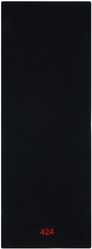 Black Embroidered Scarf - 424 - Modalova