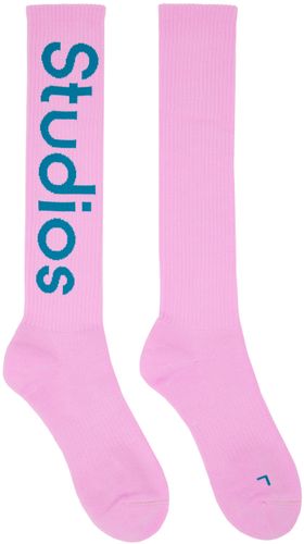 Acne Studios Pink Knee-High Socks - Acne Studios - Modalova