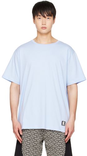 Balmain Blue Cotton T-Shirt - Balmain - Modalova