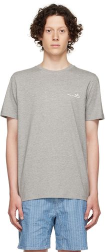 A.P.C. Gray Cotton T-Shirt - A.P.C. - Modalova