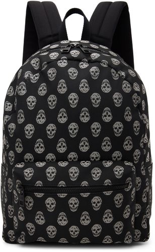 Black & Gray Metropolitan Biker Skull Backpack - Alexander McQueen - Modalova