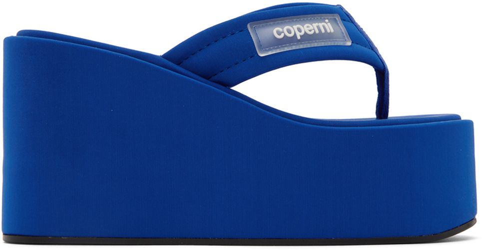 SSENSE Exclusive Blue Wedge Sandals - Coperni - Modalova