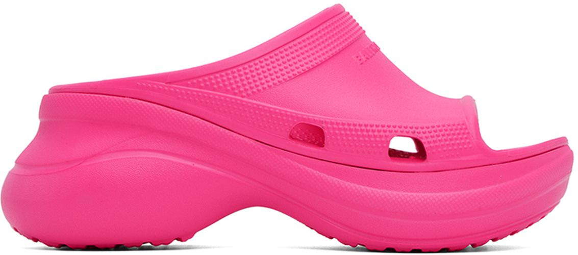 Pink Crocs Edition Pool Slides - Balenciaga - Modalova