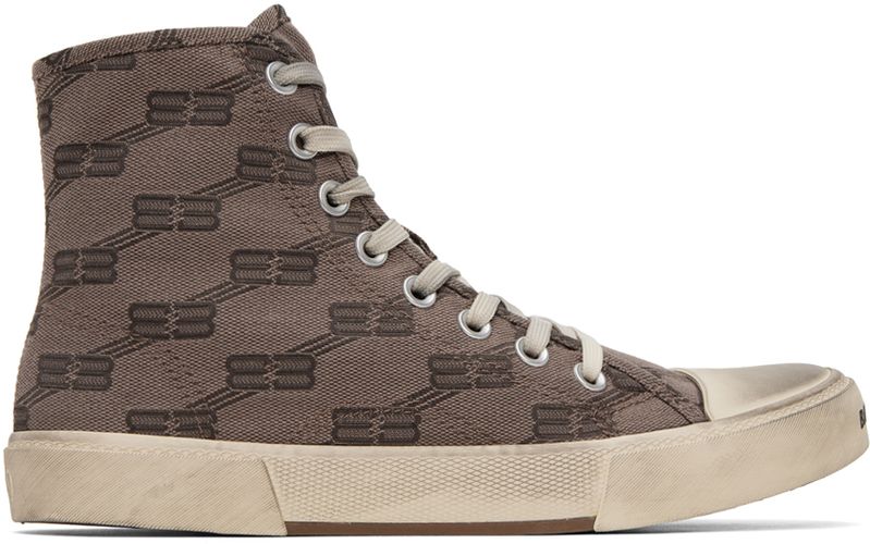 Balenciaga Taupe Paris Sneakers - Balenciaga - Modalova