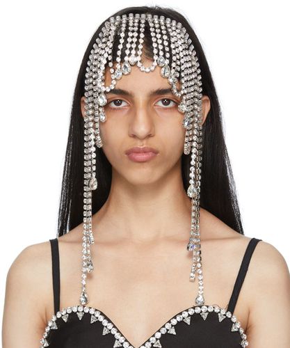 AREA Silver Crystal Draped Headband - AREA - Modalova