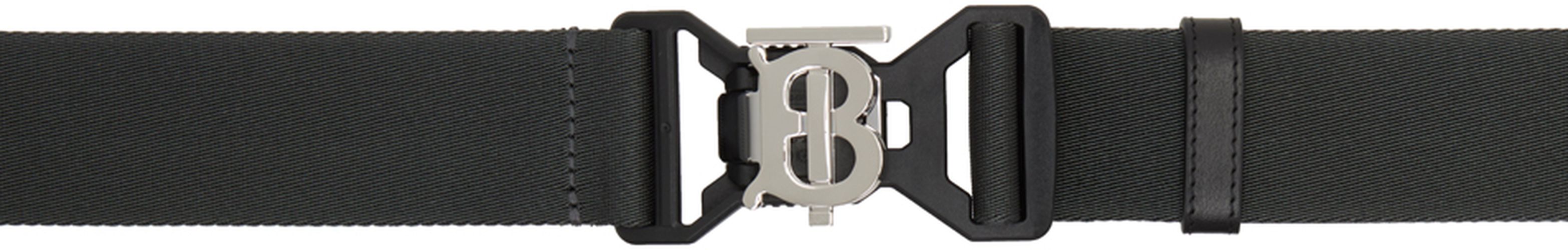 Burberry Gray Monogram Motif Belt - Burberry - Modalova