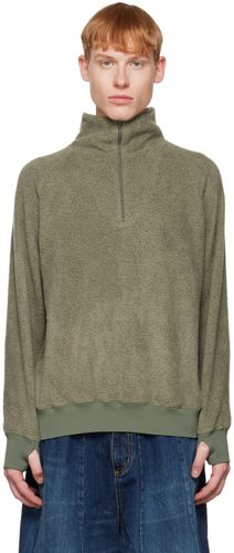 Khaki Stand Collar Sweater - BEAMS PLUS - Modalova