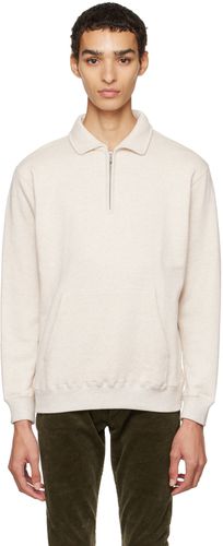 Off-White Half-Zip Sweatshirt - BEAMS PLUS - Modalova