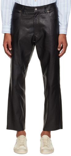 Gucci Black Shiny Leather Pants - Gucci - Modalova