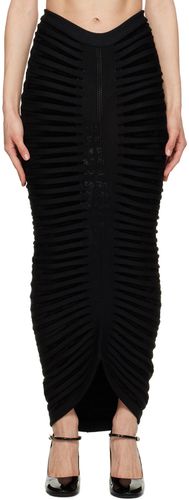 ALAÏA Black Striped Maxi Skirt - ALAÏA - Modalova