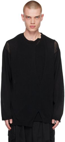 Black Layered Sweater - Yohji Yamamoto - Modalova