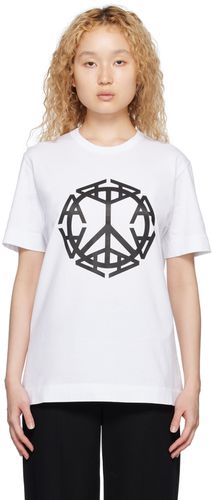 White Peace Sign T-Shirt - 1017 ALYX 9SM - Modalova