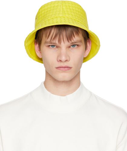 Yellow Intrecciato Bucket Hat - Bottega Veneta - Modalova