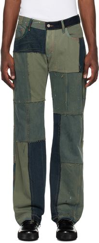 Green & Navy Low Waist Jeans - (di)vision - Modalova