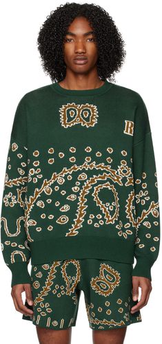 Rhude Green Bandana Sweater - Rhude - Modalova