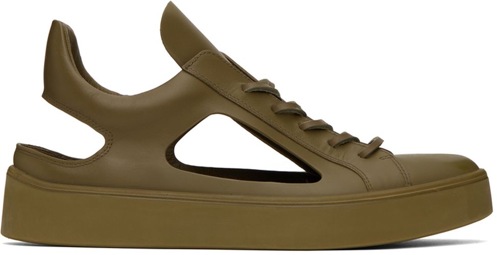 Khaki Kostas Murkudis Edition Cutout Sneakers - At.Kollektive - Modalova