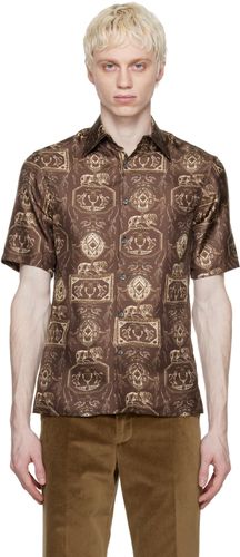 LONDON Brown Printed Shirt - 73 LONDON - Modalova