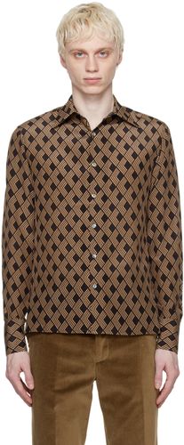 LONDON Brown Graphic Shirt - 73 LONDON - Modalova