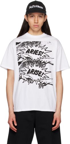 Aries White Connecting T-Shirt - Aries - Modalova