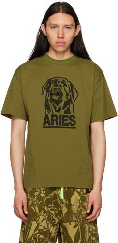 Aries Khaki Rottweiler T-Shirt - Aries - Modalova